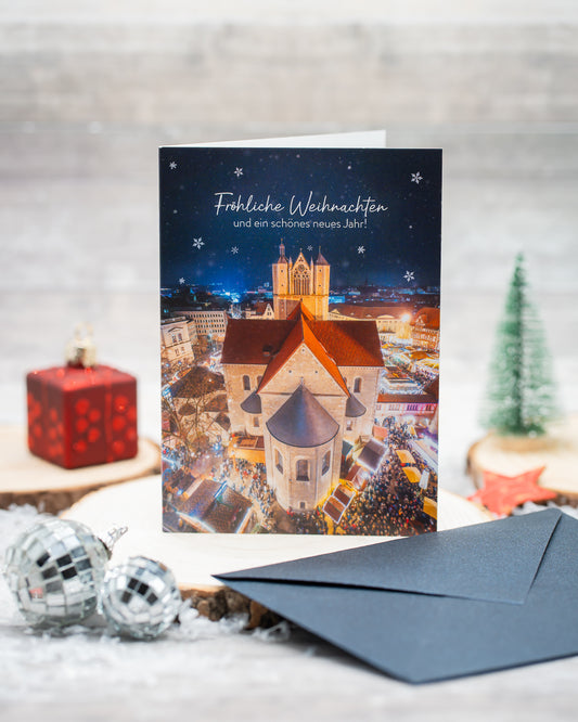 Set: 4 Weihnachtskarten (Dom)