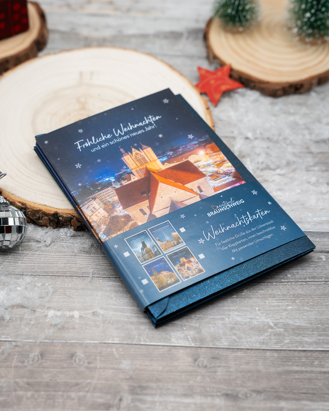 Set: 4 Weihnachtskarten (Dom)
