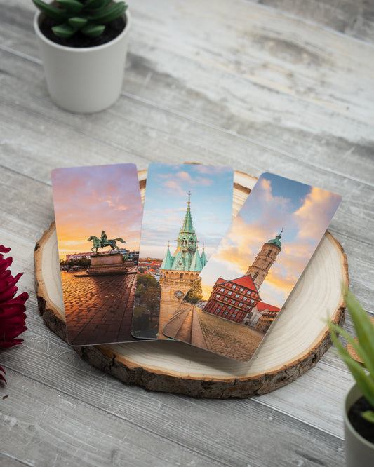 Lesezeichen "Sonnenuntergang", 3er-Set
